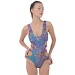 My Pour Cup Painting CBDOilPrincess E675363f-9066-4fc0-b5e7-9ca642760b58 Side Cut Out Swimsuit