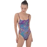 My Pour Cup Painting CBDOilPrincess E675363f-9066-4fc0-b5e7-9ca642760b58 Tie Strap One Piece Swimsuit