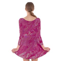 Long Sleeve Velvet Skater Dress 