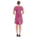 Short Sleeve V-neck Flare Dress 