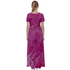 High Waist Short Sleeve Maxi Dress 