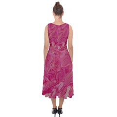 Midi Tie-Back Chiffon Dress 