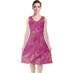 My Pour Cup Painting CBDOilPrincess 5ccf1e57-fc80-4e9f-bf46-a93057c672a9 V-Neck Midi Sleeveless Dress 