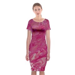 Classic Short Sleeve Midi Dress Front Classic Short Sleeve Midi Dress Front