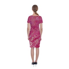 Classic Short Sleeve Midi Dress Back Classic Short Sleeve Midi Dress Back