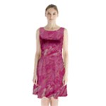 My Pour Cup Painting CBDOilPrincess 5ccf1e57-fc80-4e9f-bf46-a93057c672a9 Sleeveless Waist Tie Chiffon Dress