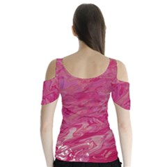 Butterfly Sleeve Cutout T-Shirt  