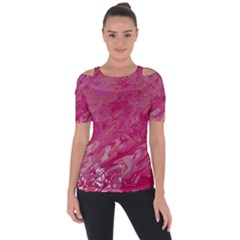 Shoulder Cut Out Short Sleeve Top 