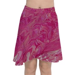 Chiffon Wrap Front Skirt 