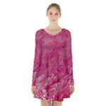 My Pour Cup Painting CBDOilPrincess 5ccf1e57-fc80-4e9f-bf46-a93057c672a9 Long Sleeve Velvet V-neck Dress