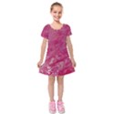 Kids  Short Sleeve Velvet Dress 