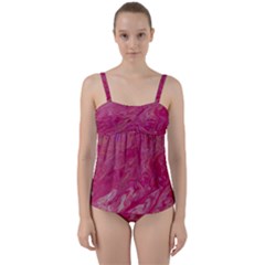 Twist Front Tankini Set 