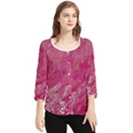 My Pour Cup Painting CBDOilPrincess 5ccf1e57-fc80-4e9f-bf46-a93057c672a9 Chiffon Quarter Sleeve Blouse