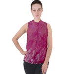 My Pour Cup Painting CBDOilPrincess 5ccf1e57-fc80-4e9f-bf46-a93057c672a9 Mock Neck Chiffon Sleeveless Top