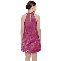 Velvet Halter Neckline Dress  