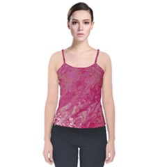 Velvet Spaghetti Strap Top 