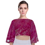 My Pour Cup Painting CBDOilPrincess 5ccf1e57-fc80-4e9f-bf46-a93057c672a9 Tie Back Butterfly Sleeve Chiffon Top