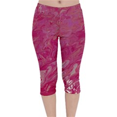 Velvet Capri Leggings  