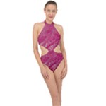 My Pour Cup Painting CBDOilPrincess 5ccf1e57-fc80-4e9f-bf46-a93057c672a9 Halter Side Cut Swimsuit