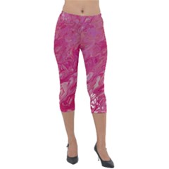 Lightweight Velour Capri Leggings  