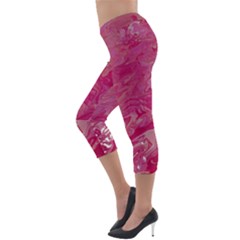 Lightweight Velour Capri Leggings  