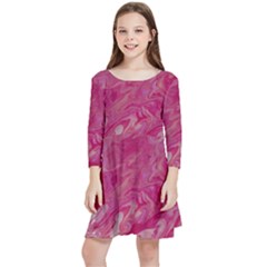 Kids  Quarter Sleeve Skater Dress 