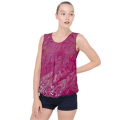 Bubble Hem Chiffon Tank Top 