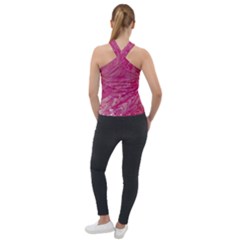Cross Neck Velour Top 