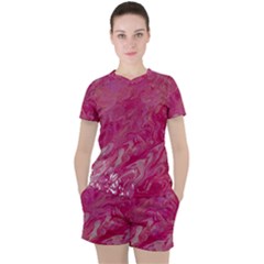 Women s Mesh T-Shirt and Shorts Set 