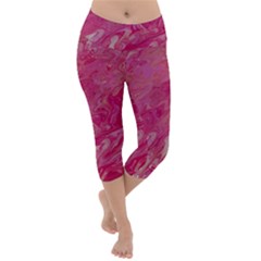 Lightweight Velour Capri Yoga Leggings 