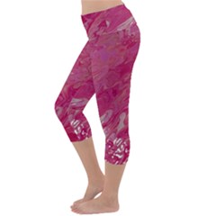 Lightweight Velour Capri Yoga Leggings 
