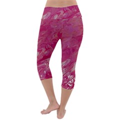 Lightweight Velour Capri Yoga Leggings 