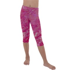 Kids  Lightweight Velour Capri Leggings  