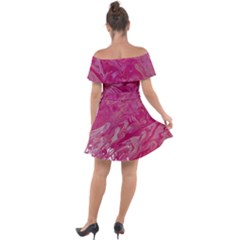 Off Shoulder Velour Dress 