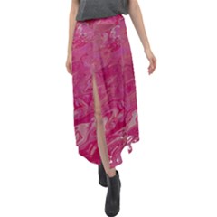 Velour Split Maxi Skirt 