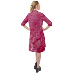 Long Sleeve Mini Shirt Dress 