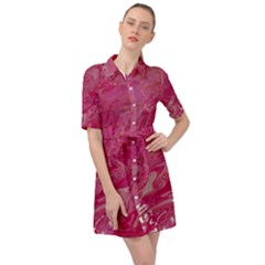 Belted Shirt Dress 