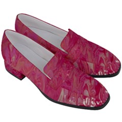 Women s Chunky Heel Loafers 