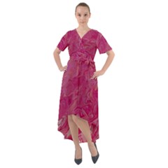 Front Wrap High Low Dress 
