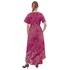Front Wrap High Low Dress 