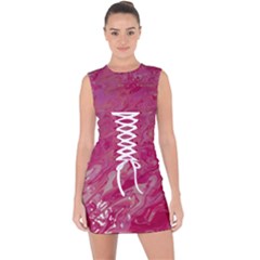 Lace Up Front Bodycon Dress 