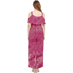 Draped Sleeveless Chiffon Jumpsuit 