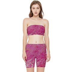 Stretch Shorts and Tube Top Set 