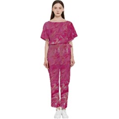 Batwing Lightweight Chiffon Jumpsuit 