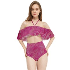 Halter Flowy Bikini Set  