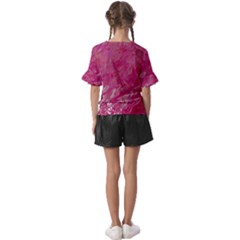 Kids  V-Neck Horn Sleeve Blouse 