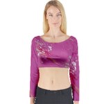 My Pour Cup Painting CBDOilPrincess E6d0aa64-0a00-4bb0-9d64-d9c98a867acf Long Sleeve Crop Top