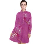 My Pour Cup Painting CBDOilPrincess E6d0aa64-0a00-4bb0-9d64-d9c98a867acf Long Sleeve Chiffon Shirt Dress