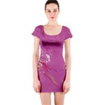 My Pour Cup Painting CBDOilPrincess E6d0aa64-0a00-4bb0-9d64-d9c98a867acf Short Sleeve Bodycon Dress
