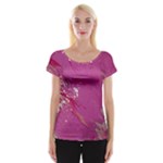 My Pour Cup Painting CBDOilPrincess E6d0aa64-0a00-4bb0-9d64-d9c98a867acf Cap Sleeve Top